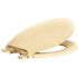 CENTOCO Round Closed Front Toilet Seat with Safety Close in Bone