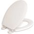 CENTOCO Centocore Round Closed Front Toilet Seat with Safety Close in Crane White