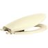CENTOCO Elongated Closed Front Toilet Seat with Safety Close in Biscuit