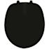 CENTOCO Round Closed Front Toilet Seat in Black