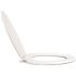 CENTOCO Elongated Closed Front Toilet Seat in White