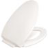 CENTOCO Elongated Closed Front Toilet Seat with Safety Close in White