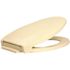 CENTOCO Elongated Closed Front Toilet Seat with Safety Close in Bone
