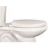 CENTOCO Elongated Closed Front Toilet Seat with Safety Close + Lift and Clean in White