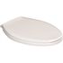 CENTOCO Elongated Closed Front Toilet Seat with Safety Close + Lift and Clean in White