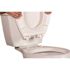 CENTOCO Elongated Closed Front Toilet Seat with Safety Close + Lift and Clean in White