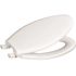 CENTOCO Elongated Closed Front Toilet Seat with Safety Close + Lift and Clean in White