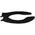 CENTOCO Elongated Open Front No Cover Commercial Toilet Seat in Black