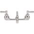 Zurn AquaSpec Wall-Mount Sink Faucet with 12 in. Tubular Swing Spout, Lever Handles, 2.2 GPM Pressure-Compensating Aerator