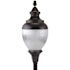 LiteCo Black Outdoor Dark Sky LED Post Top Acorn with Aluminum Top