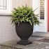 Mayne Augusta 26 in. Tall Self-Watering Black Polyethylene Planter