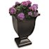 Mayne Augusta 26 in. Tall Self-Watering Black Polyethylene Planter