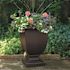 Mayne Augusta 26 in. Tall Self-Watering Espresso Polyethylene Planter