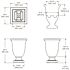 Mayne Augusta 26 in. Tall Self-Watering Espresso Polyethylene Planter