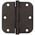 Everbilt 3-1/2 in. x 5/8 in. Radius Matte Black Door Hinge Value Pack (24-Pack)