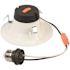 Westinghouse 4 in. Selectable Integrated LED Retrofit White Recessed Light Step Baffle Trim