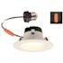 Westinghouse 4 in. Selectable Integrated LED Retrofit White Recessed Light Step Baffle Trim