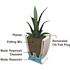 Mayne Acadia 16 in. Square Self-Watering White Polyethylene Planter