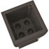 Mayne Acadia 28 in. Tall Self-Watering Black Polyethylene Planter