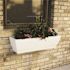 Mayne Acadia 36 in. x 11 in. Self-Watering White Polyethylene Window Box