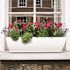 Mayne Acadia 36 in. x 11 in. Self-Watering White Polyethylene Window Box