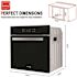 GASLAND 24 in. Built-In Single Electric Wall Oven in Stainless Steel with Full Touch Control ETL