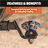 CURT RockerBall Cushion Hitch with 2 in. Ball (2 in. Shank, 7,500 lbs., 3 in. Drop)