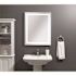 Tosca 24 in. W x 30 in. H Frameless Rectangular LED Light Bathroom Vanity Mirror in Aluminum