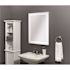 Tosca 24 in. W x 30 in. H Frameless Rectangular LED Light Bathroom Vanity Mirror in Silver