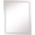 Tosca 24 in. W x 30 in. H Frameless Rectangular LED Light Bathroom Vanity Mirror in Silver