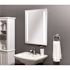 Tosca 24 in. W x 30 in. H Frameless Rectangular LED Light Bathroom Vanity Mirror in Silver