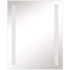 Tosca 24 in. W x 30 in. H Frameless Rectangular LED Light Bathroom Vanity Mirror in Silver