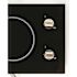 Magic Chef 12 in. Radiant Electric Ceramic Glass Cooktop in Black with 2 Burner Elements Including Dual Radiant Burner