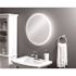 Tosca 22 in. W x 22 in. H Frameless Circle LED Light Bathroom Vanity Mirror in Aluminum