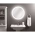 Tosca 22 in. W x 22 in. H Frameless Circle LED Light Bathroom Vanity Mirror in Aluminum