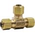 Everbilt 1/4 in. LF Brass Comp Tee (10-Pack)