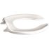 CENTOCO Round Open Front No Cover Heavy-Duty Toilet Seat in White