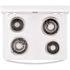 Whirlpool 30 in. 4.8 cu. ft. 4 Burner Element Electric Range with Keep Warm Setting in White with Storage Drawer