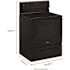 Whirlpool 30 in. 5.3 cu. ft. 4 Burner Element Electric Range in Black with Storage Drawer