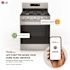 LG 30 in. 5.8 cu.ft. Smart Single Oven Gas Range with EasyClean, Wi-Fi Enabled in. Stainless Steel