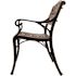 BALKENE HOME Decatur Antique Bronze 40 in. Cast Aluminum Outdoor Bench