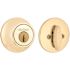 Kwikset 660 Polished Brass Single Cylinder Deadbolt with Pin & Tumbler featuring Microban Technology