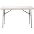 National Public Seating 24 in. x 48 in. Speckled Grey Plastic Heavy-Duty Blow-Molded Folding Table