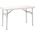National Public Seating 24 in. x 48 in. Speckled Grey Plastic Heavy-Duty Blow-Molded Folding Table