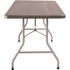 National Public Seating NPS 30 in. x 72 in. Charcoal Slate Heavy Duty Blow Molded Plastic Folding Table
