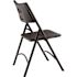 National Public Seating 600 Heavy-Duty Black Plastic Metal Frame Folding Chair (4-Pack)