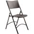 National Public Seating 600 Heavy-Duty Black Plastic Metal Frame Folding Chair (4-Pack)