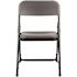 National Public Seating 800 Charcoal Slate Plastic Premium Lightweight Metal Frame Folding Chair (4-Pack)