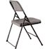 National Public Seating 800 Charcoal Slate Plastic Premium Lightweight Metal Frame Folding Chair (4-Pack)