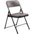 National Public Seating 800 Charcoal Slate Plastic Premium Lightweight Metal Frame Folding Chair (4-Pack)